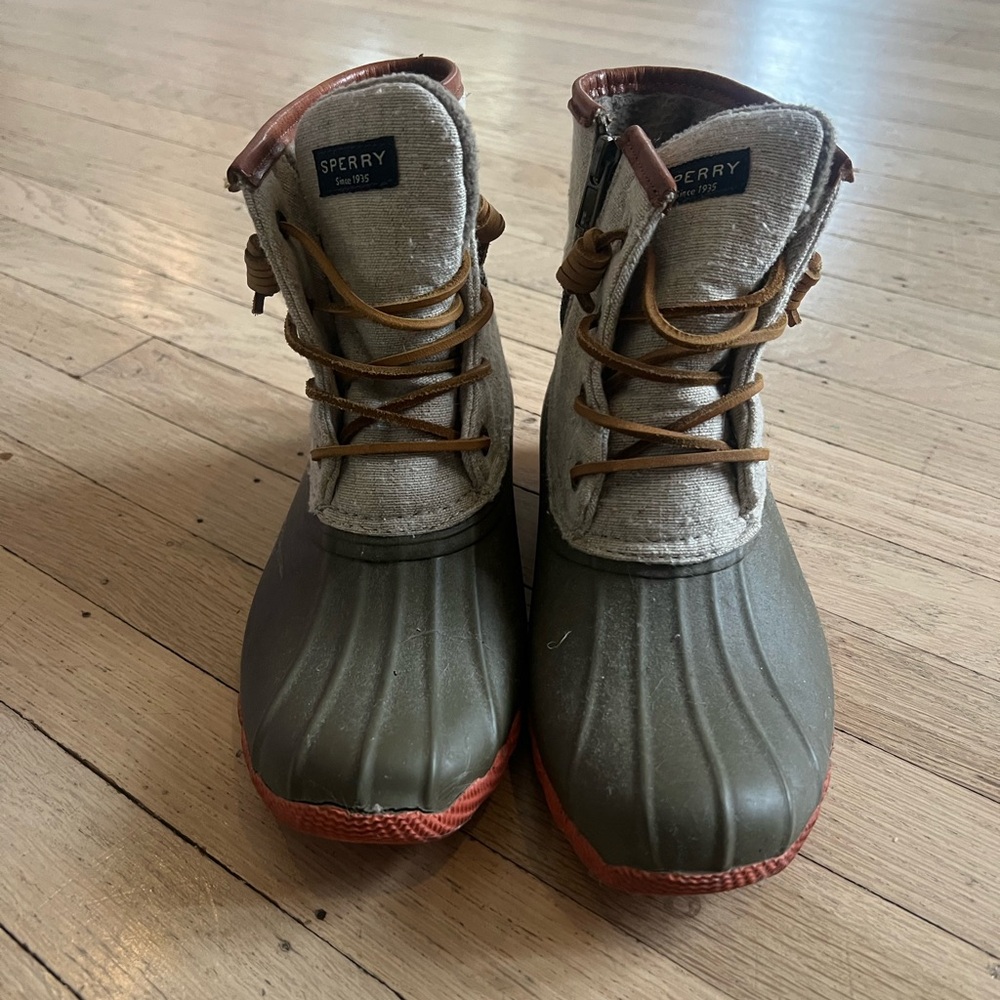Sperry Saltwater Duck Boot Rain Boots Size 7